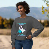 Adorable Kitty Lightweight Sweatshirt "My Kitty's Not Spoiled, I’m Just Well Trained"